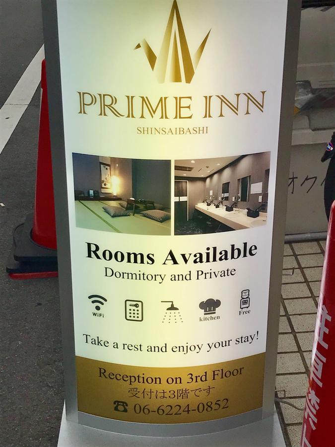Prime Inn Shinsaibashi Osaka Exterior photo